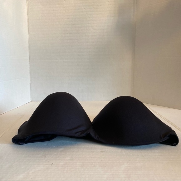 40DDD Maidenform Strapless Black Bra Underwire Satin - Picture 3 of 16
